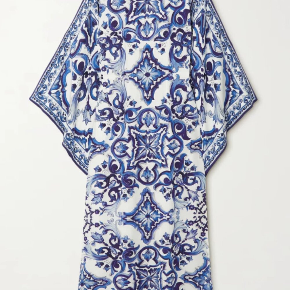 Organza Silk Designer Printed Kaftan - image 4
